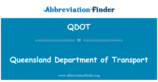 QDOT: Depatman Transpò nan Queensland