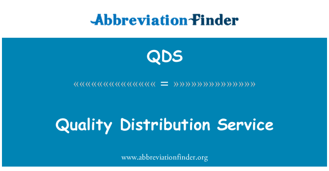 QDS: Servei de distribució de qualitat