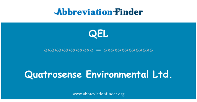 QEL: Quatrosense ambientale Ltd.