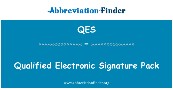 QES: Kwalifikowany podpis elektroniczny Pack