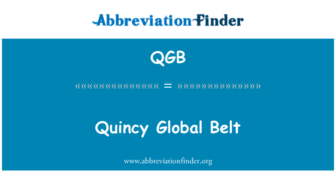 QGB: Quincy Ceinture mondyal