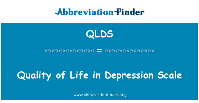 QLDS: Lebensqualität in Depression Scale