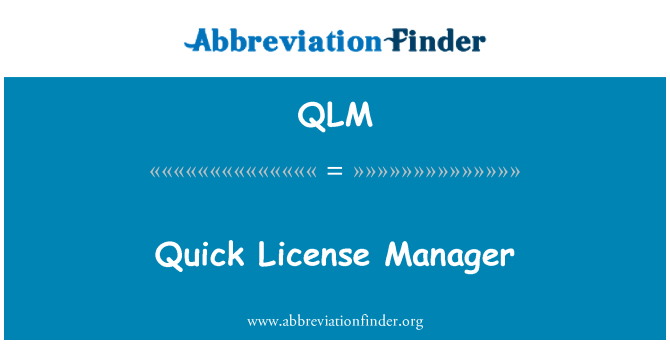 QLM: Brzi licence Manager