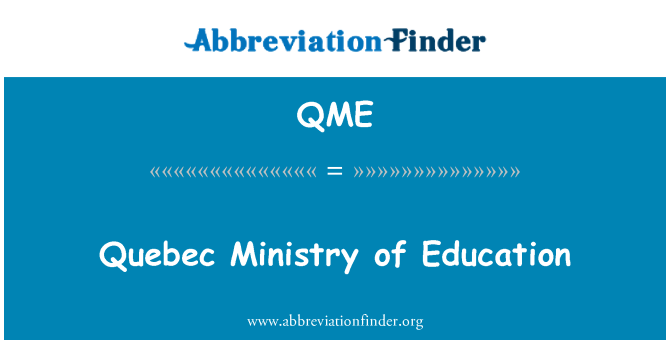 QME: Ministè edikasyon Quebec