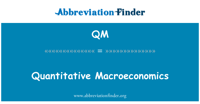 QM: Actualité quantitative