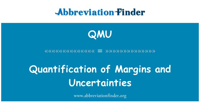 QMU: 邊距和不確定性的量化