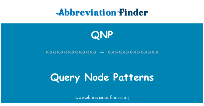 QNP: Patrymau cwgn ymholiad