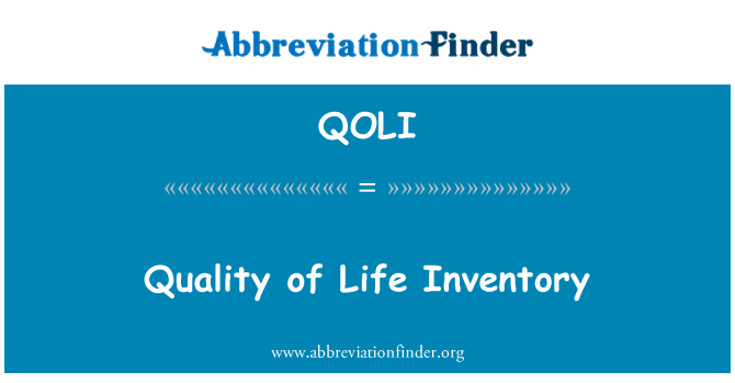 QOLI: Inventarju tal-kwalità tal-ħajja