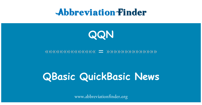 QQN: QBasic QuickBasic novinky