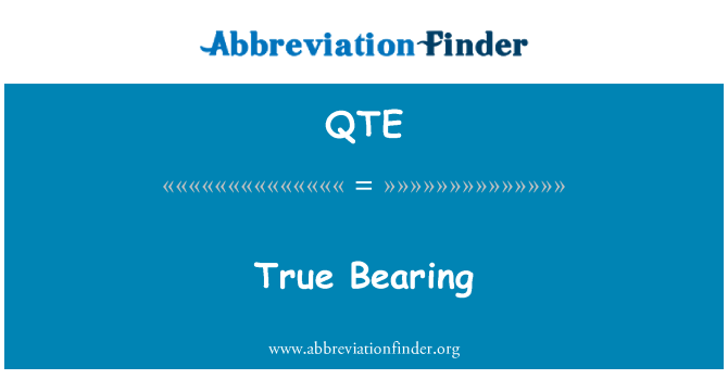 QTE: Benar Bearing
