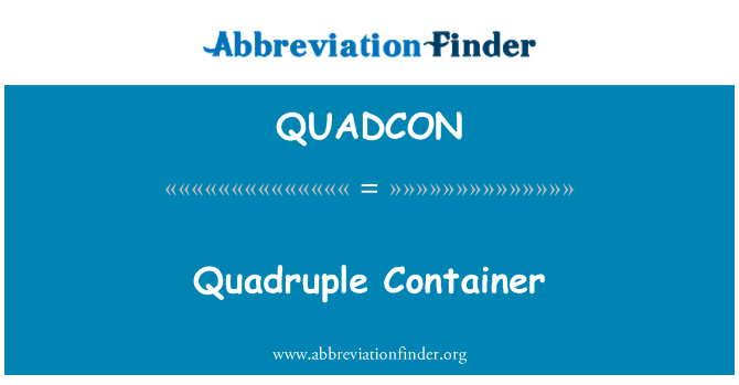 QUADCON: Čtyřnásobný kontejner