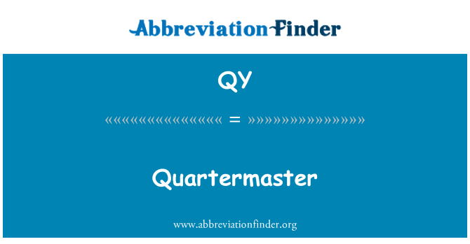 QY: Quartermaster