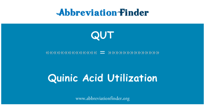 QUT: Việc sử dụng axit quinic