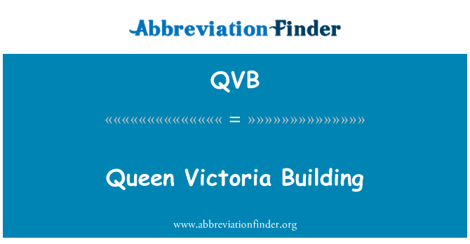 QVB: Kraliçe Victoria bina