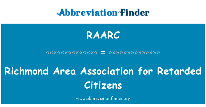 RAARC: Associação de área de Richmond para cidadãos retardados