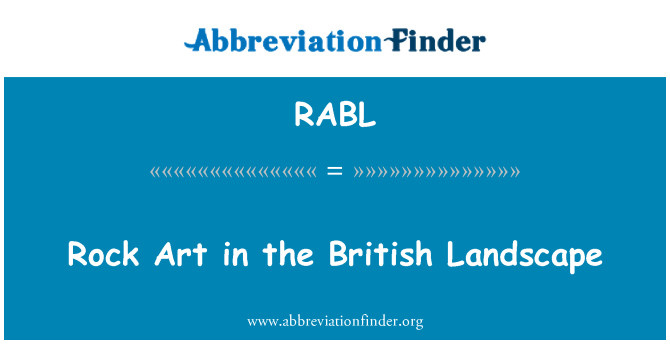 RABL: Rock Art a brit táj