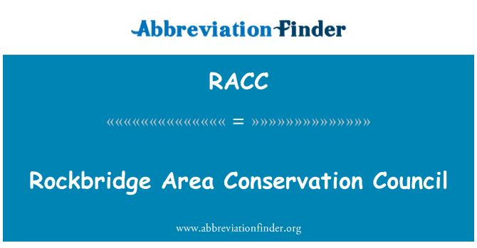 RACC: Rockbridge Area conservazione Consiglio