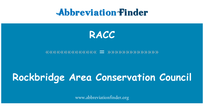 RACC: Cyngor cadwraeth ardal Cymdeithas Tir