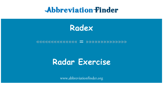 Radex: رادار ورزش