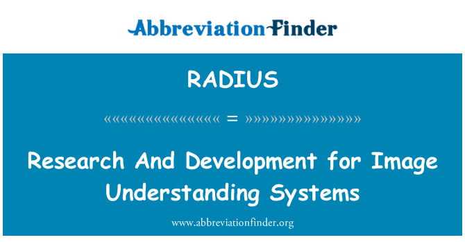 RADIUS: Penyelidikan dan pembangunan untuk sistem pemahaman imej