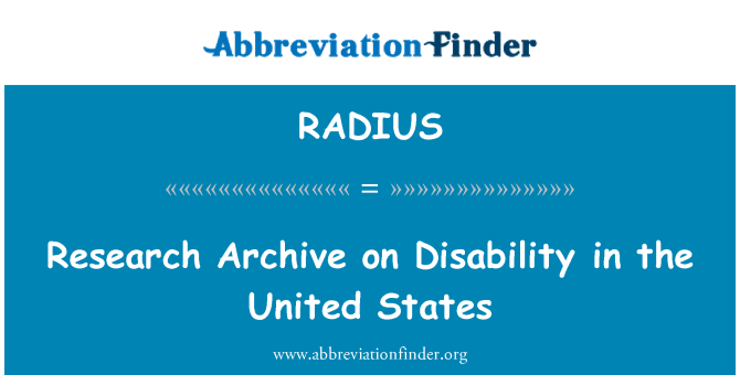 RADIUS: Arsip penelitian cacat di Amerika Serikat
