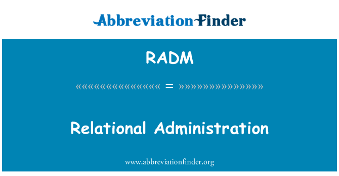 RADM: Relatsiooniline haldamine