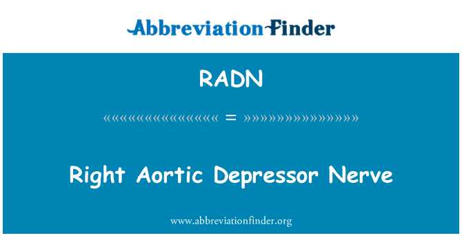 RADN: Prav aortne antidepresiv živca
