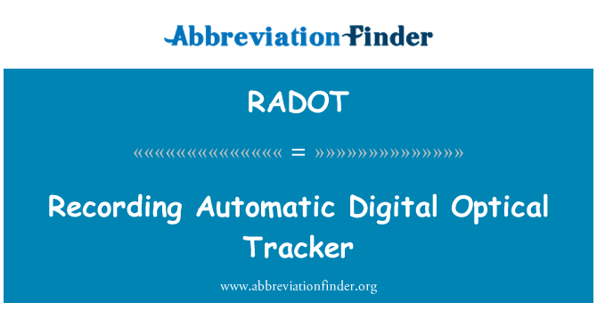 RADOT: Registrazione automatica digitale Optical Tracking