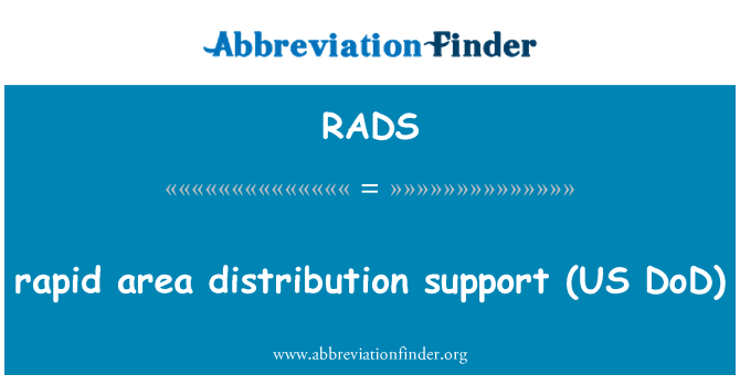 RADS: תמיכה בהפצות שטח מהירה (לנו משרד ההגנה)