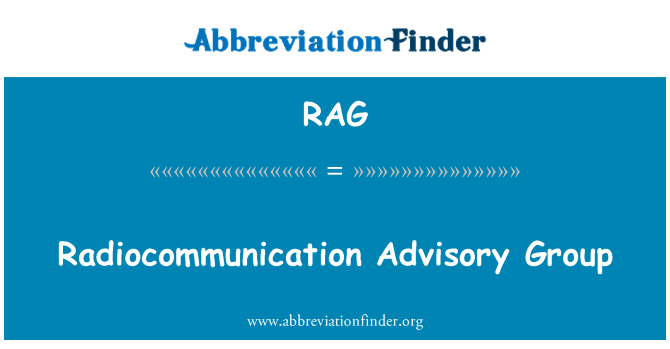 RAG: 無線電通信諮詢組