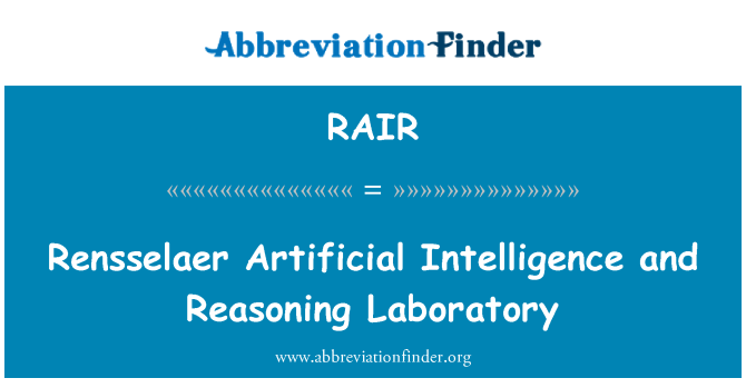 RAIR: Rensselaer kecerdasan buatan dan penalaran laboratorium