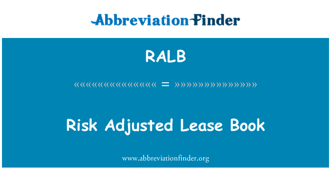 RALB: Risiko-adjustierten Lease-Buch