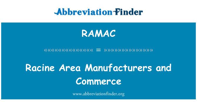 RAMAC: ראסין אזור יצרני ומסחר