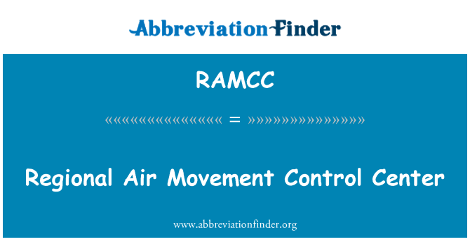 RAMCC: Regional Air hnutí ovládací centrum