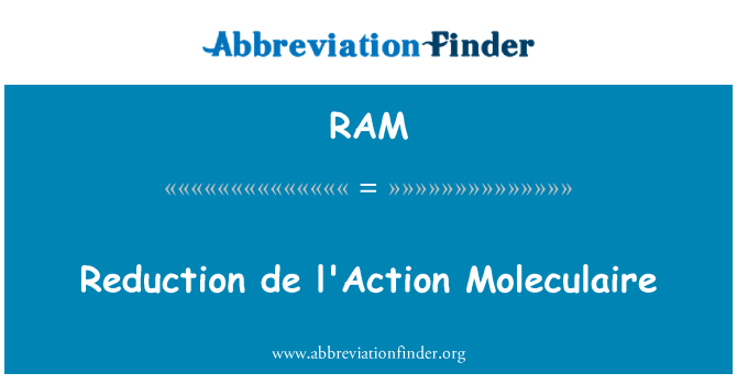 RAM: Snížení de l'Action Moleculaire