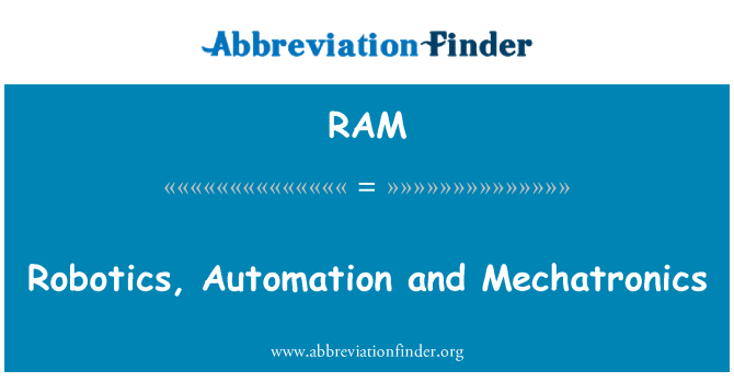 RAM: Robotika, automatizace a mechatronika