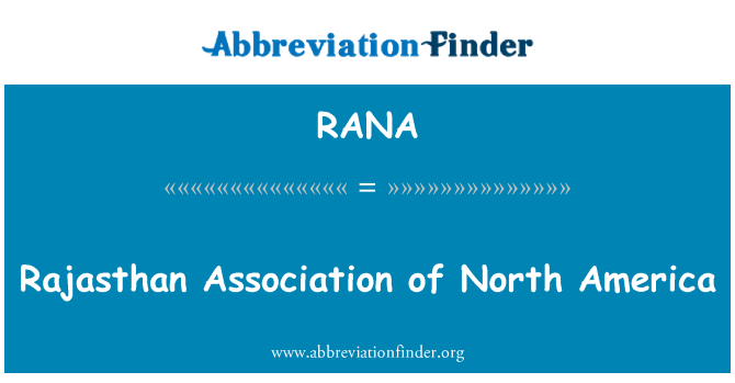 RANA: Rajasthan Association of North America