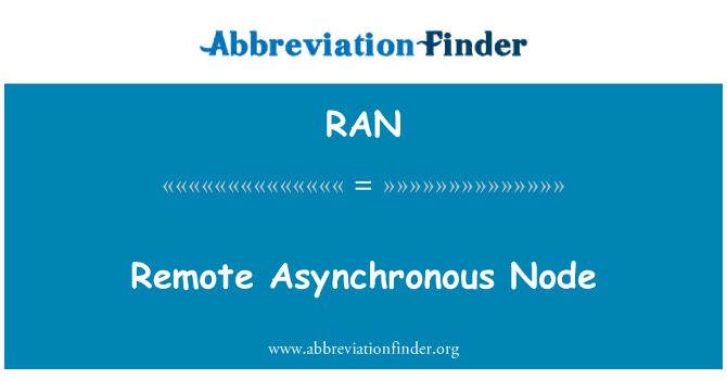 RAN: Nodozite Asynchrone à