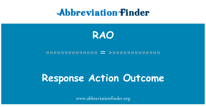 RAO: Svar handling utfall