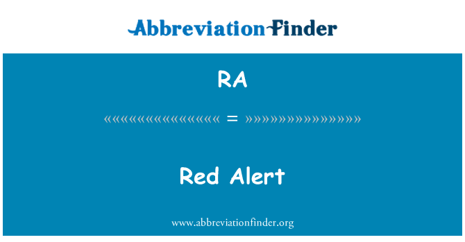 RA: Allarme rosso