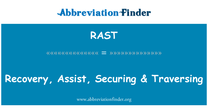 RAST: Recuperació, Assist, assegurar & travessant
