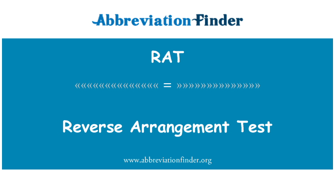 RAT: Reverse Arrangement Test