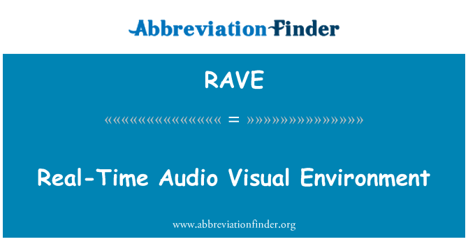 RAVE: Ambiente Visual de áudio em tempo real