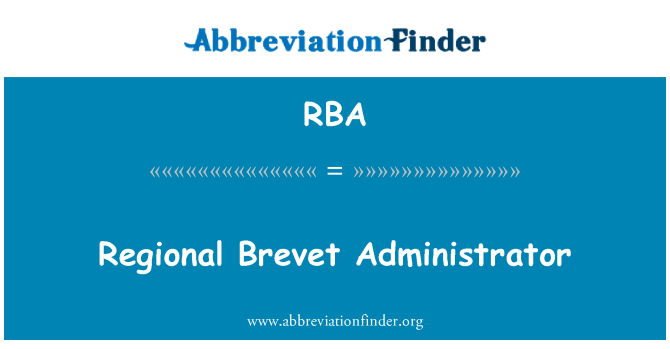 RBA: Administratè Brevet rejyonal