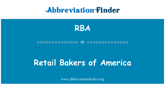 RBA: Furnara bl-imnut ta ' l-Amerika