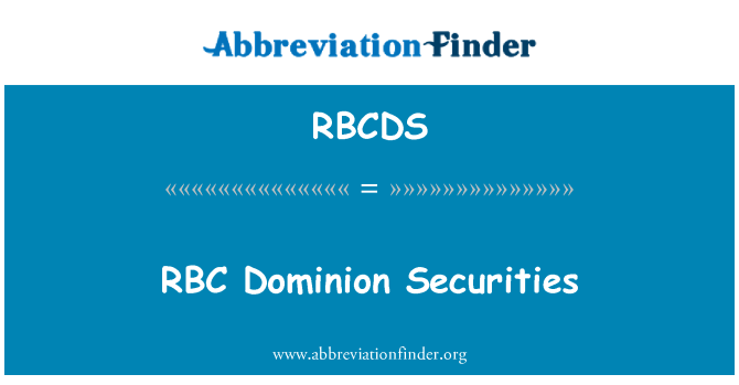 RBCDS: RBC Dominion ценни книжа