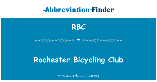 RBC: Rochester bicicleta Club