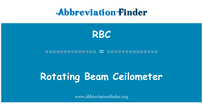 RBC: Forgó fény Ceilometer