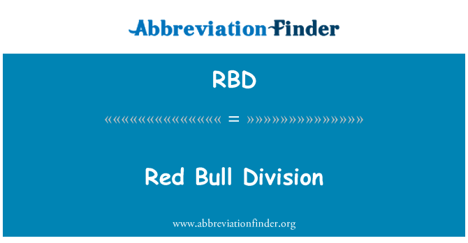 RBD: Red Bull delitev