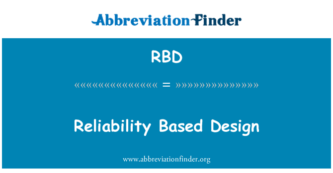 RBD: Tillförlitlighet baserad Design